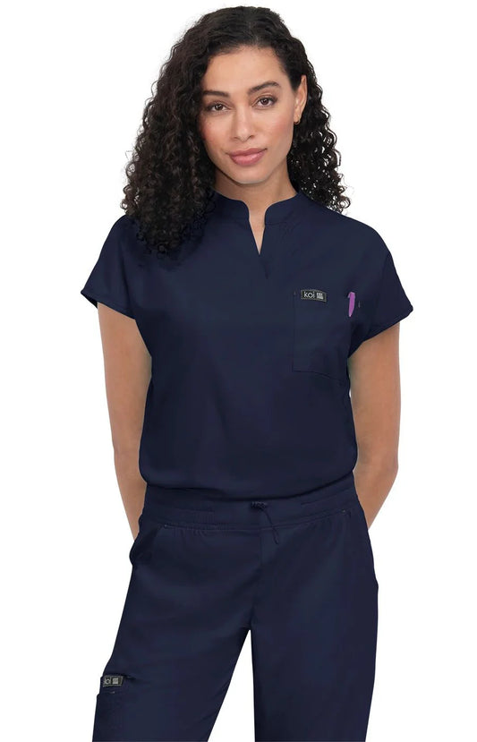 Koi - Basics Ari Women's 1-Pocket Stretch Tuck-In Scrub Top (1093)