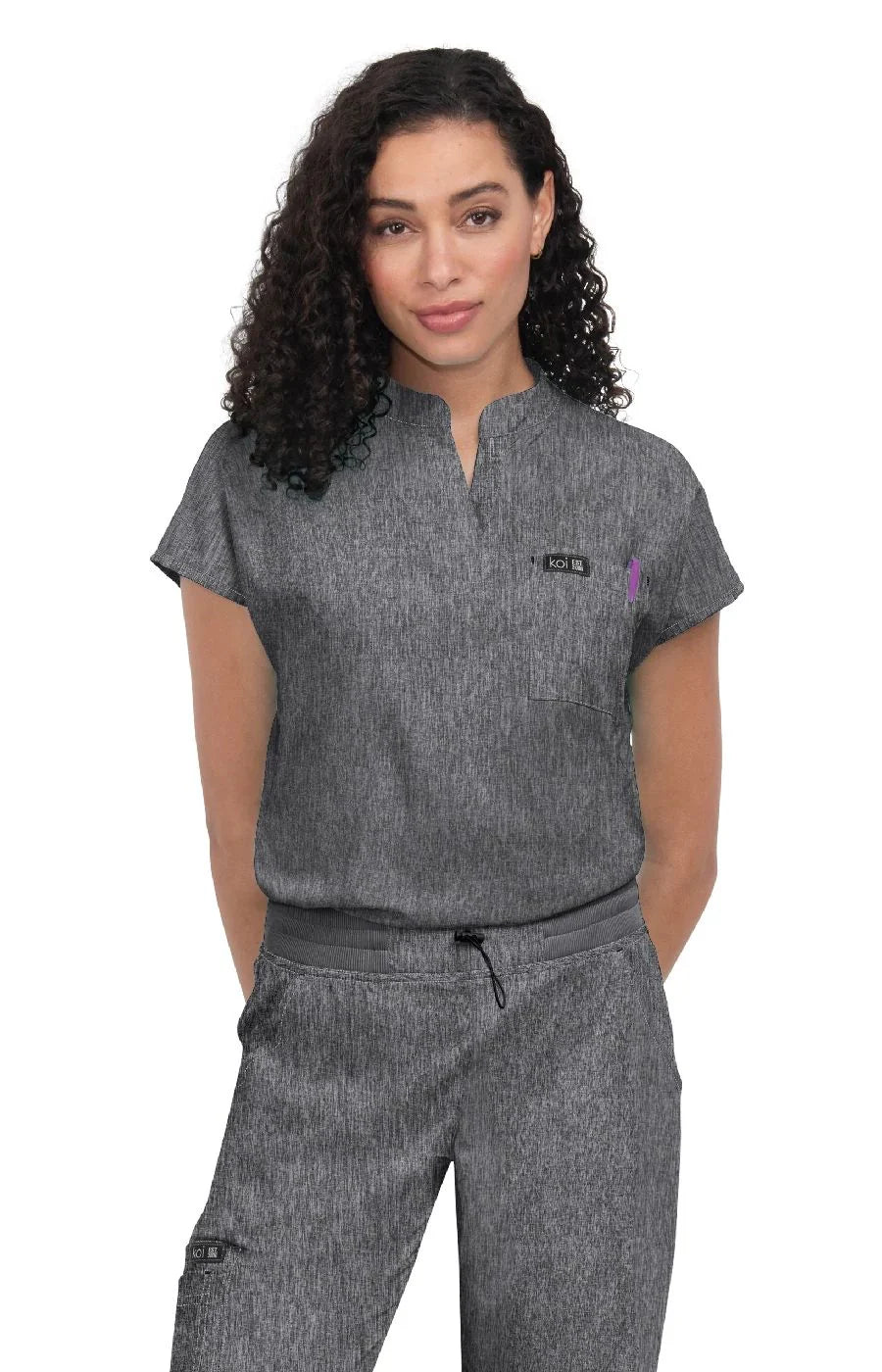 Koi - Basics Ari Women's 1-Pocket Stretch Tuck-In Scrub Top (1093)