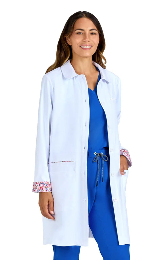 Koi - Fusion Lab Coat White 34 1/2" Lab Coat (466)