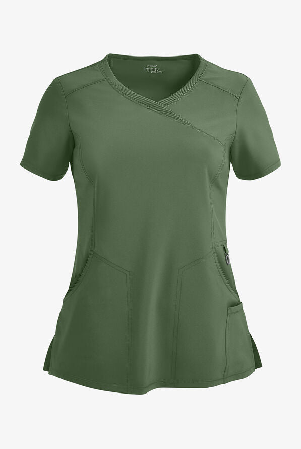 Cherokee - Mock Wrap Top (2625A)