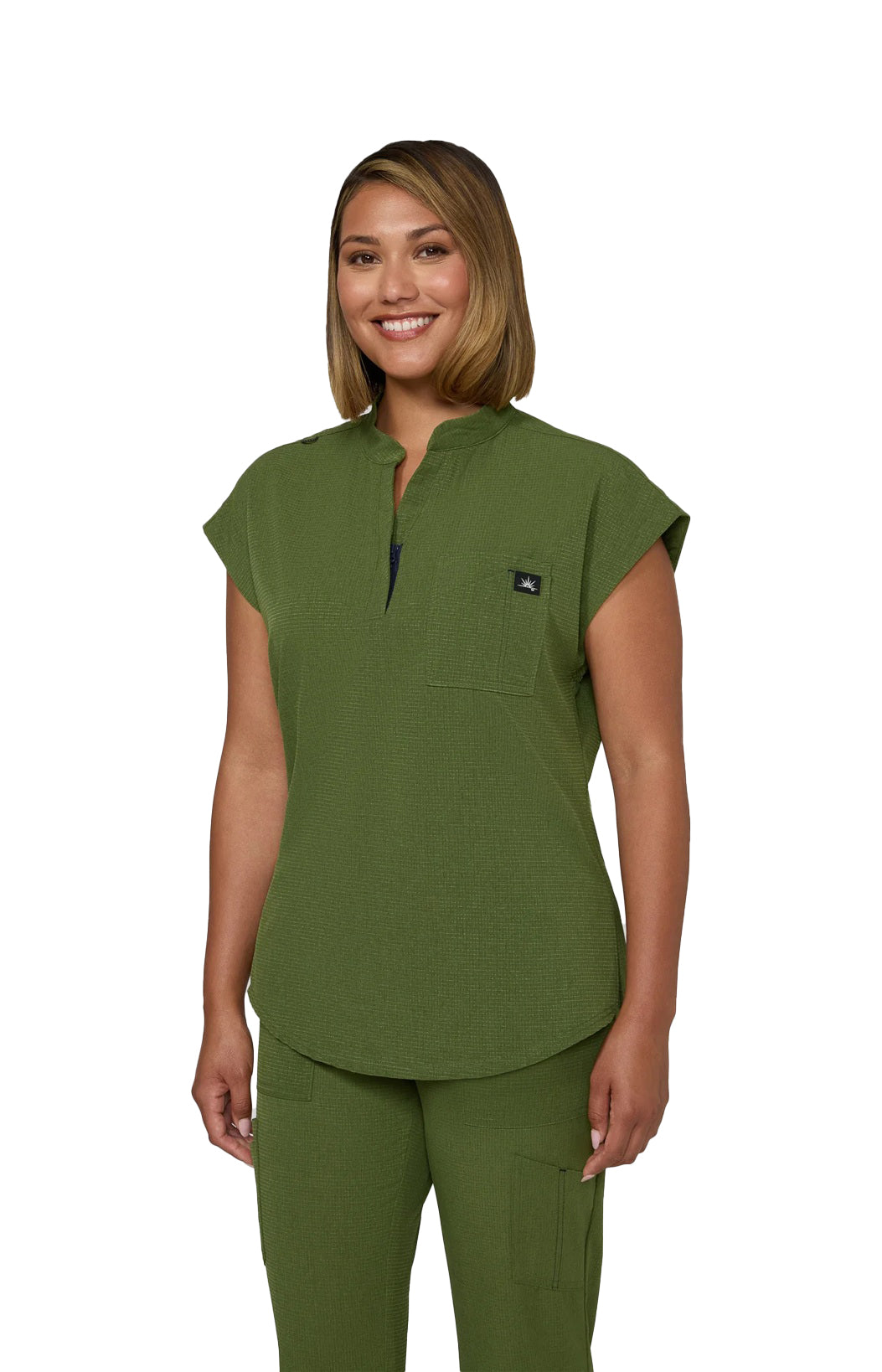 Koi - Solis x koi Catrin Women's 2-Pocket Zipper-Neck Scrub Top (1131)