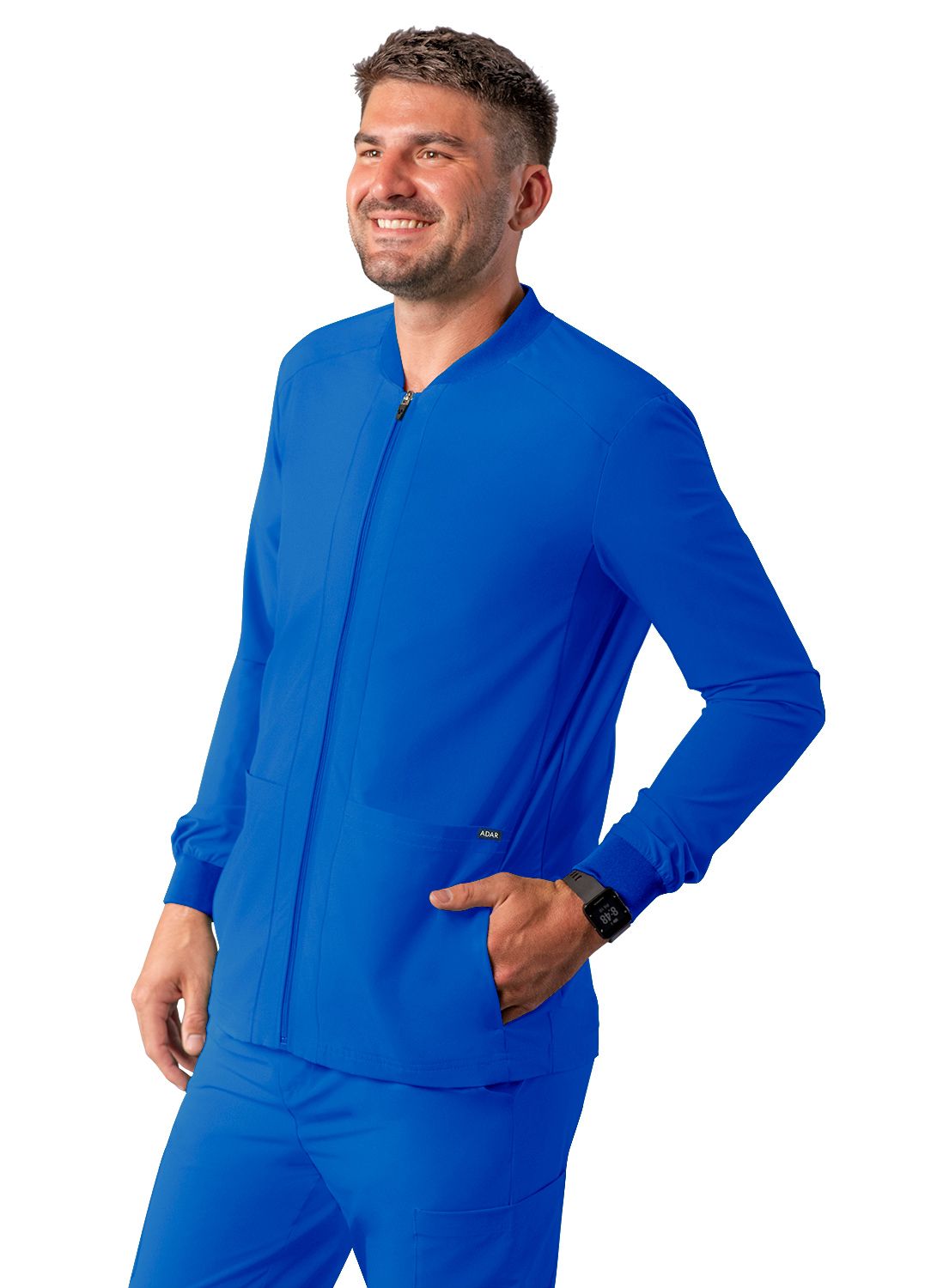 Adar - Men's Bomber Zipped Jacket (A6206)