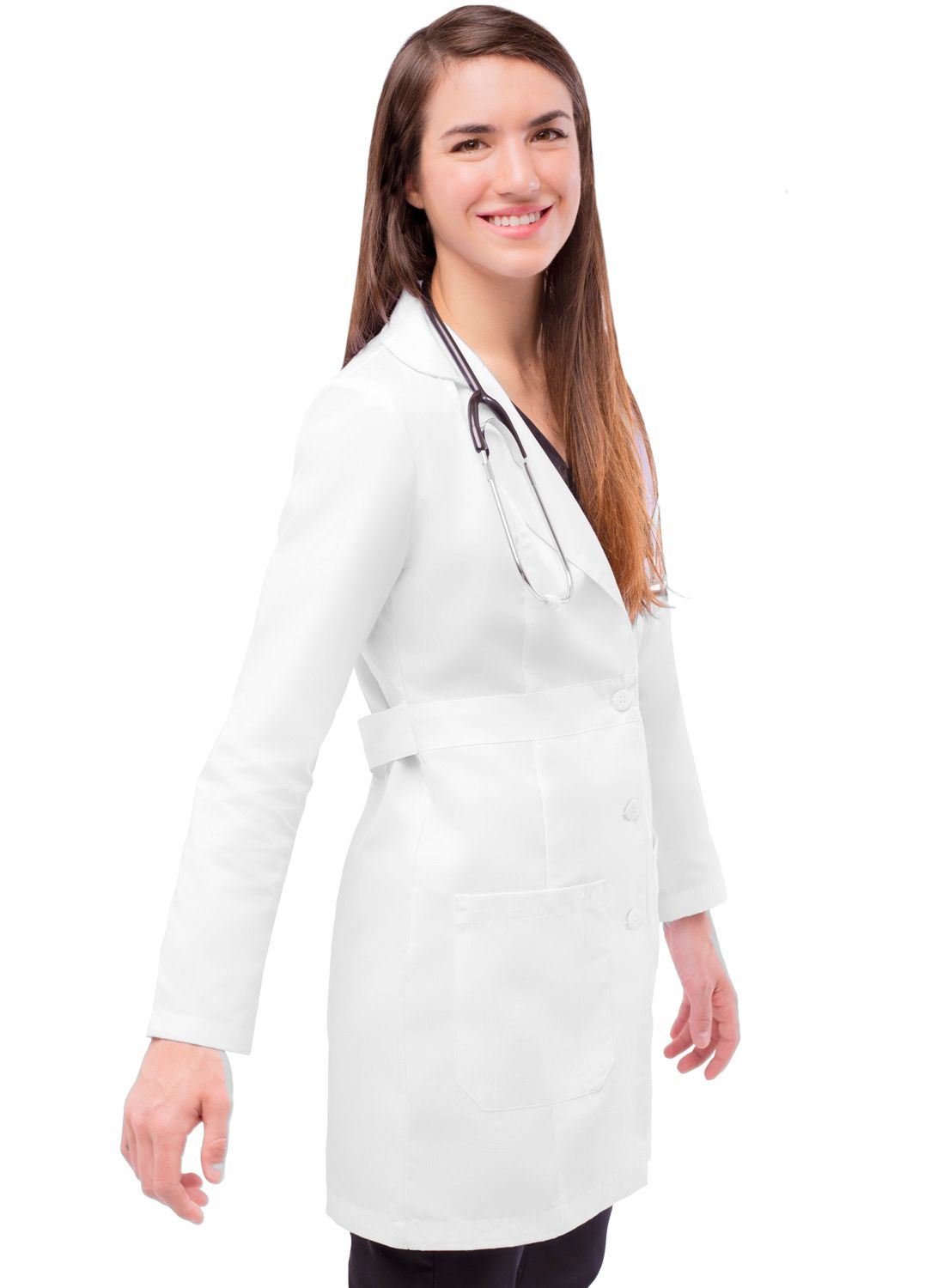 Adar - Women's 33" Adjustable Belt Lab Coat (2817)