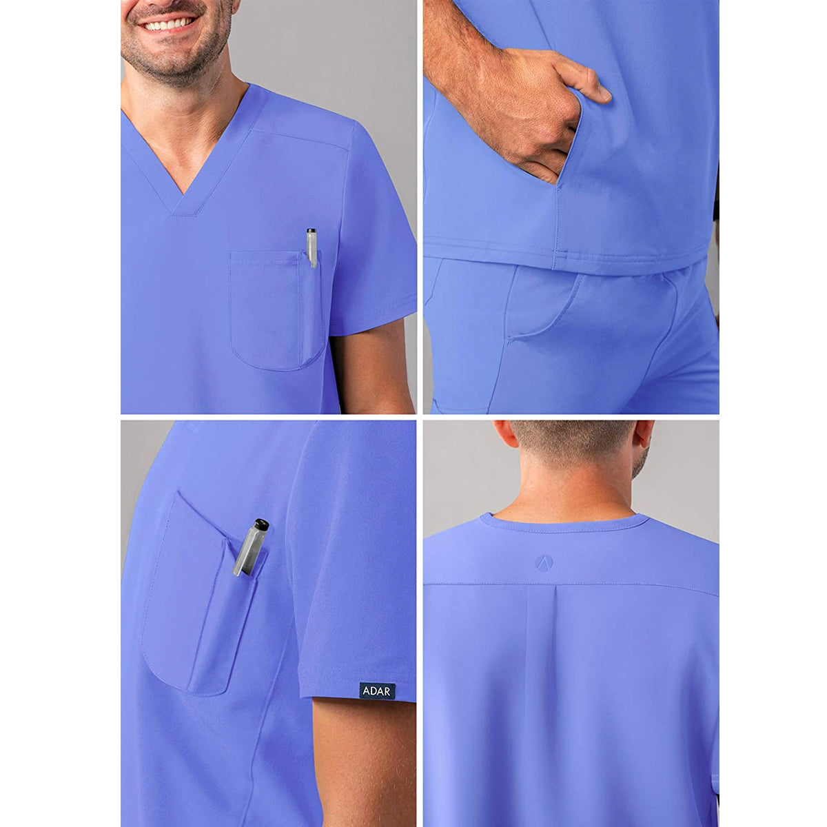Adar - Men's Modern V-Neck Top (A6010)
