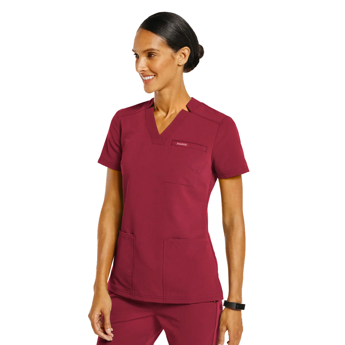 Jaanuu - Women's 3-Pocket Scrub Top (J96172)
