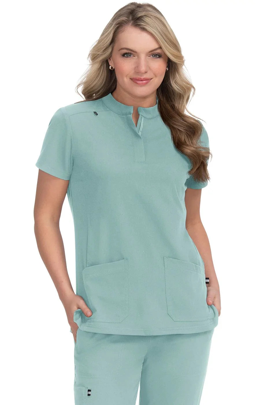 Koi - Next Gen Driven Women's 4-Pocket Mandarin Collar Scrub Top (1081)