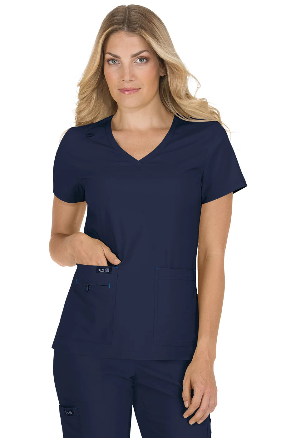 Koi - Basics Becca Women's 4-Pocket Stretch Scrub Top (373)
