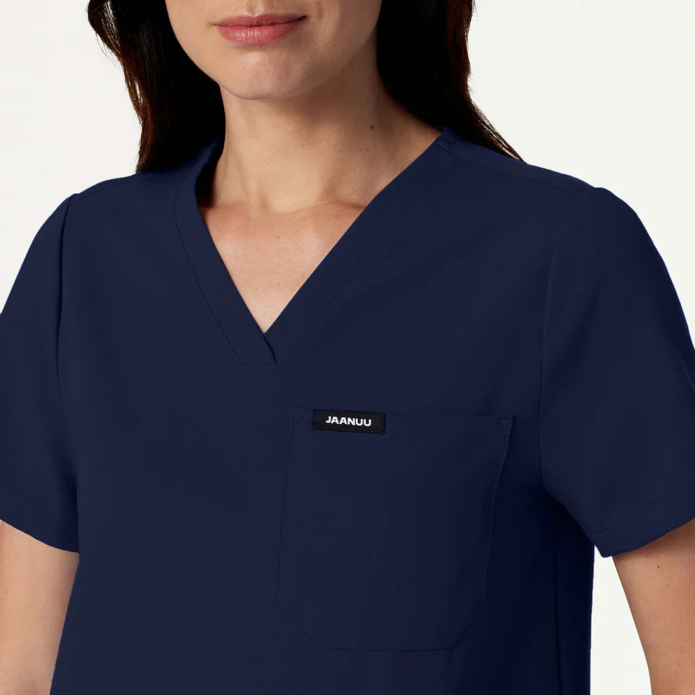 Jaanuu -Rhena Essential 1-Pocket Scrub Top (W10001)