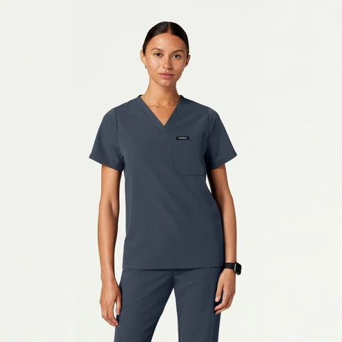 Jaanuu -Rhena Essential 1-Pocket Scrub Top (W10001)