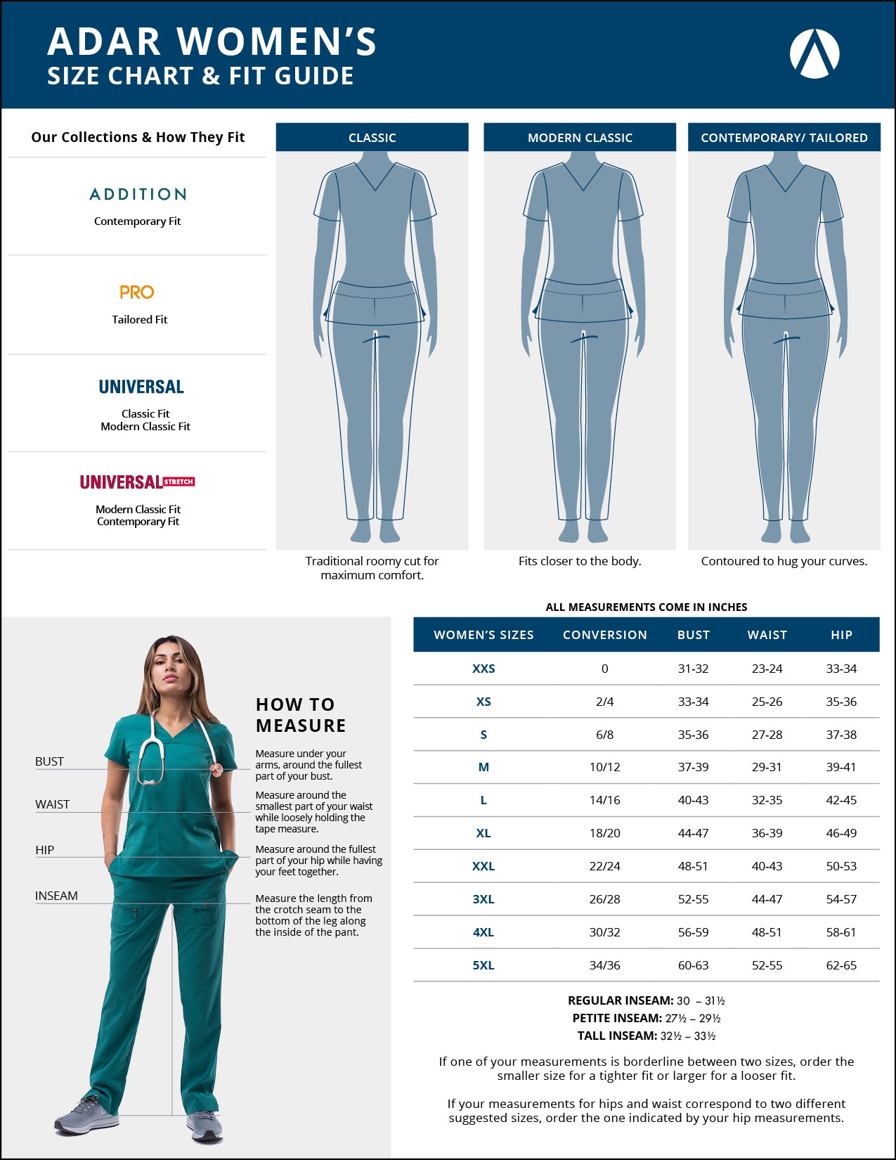 Adar - Women's Go-Higher Scrub Set (A9600)