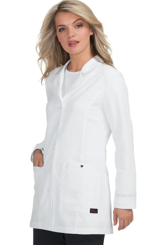 Koi - Betsey Johnson Marigold Women's 3-Pocket Lab Coat (B400)