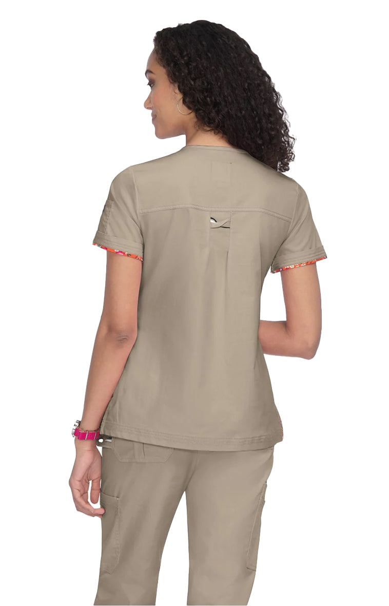 Koi - Stretch Georgia Women's 2-Pocket Tuck-In Scrub Top (1059)