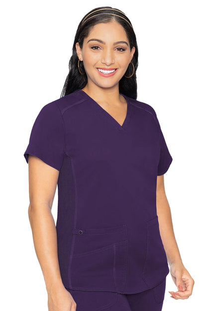 Med Couture - Touch Vneck Shirttail Top (7459)