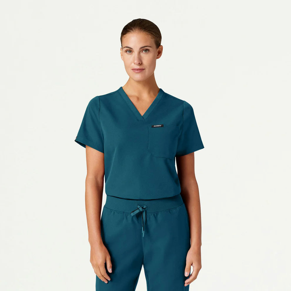 Jaanuu -Rhena Essential 1-Pocket Scrub Top (W10001)