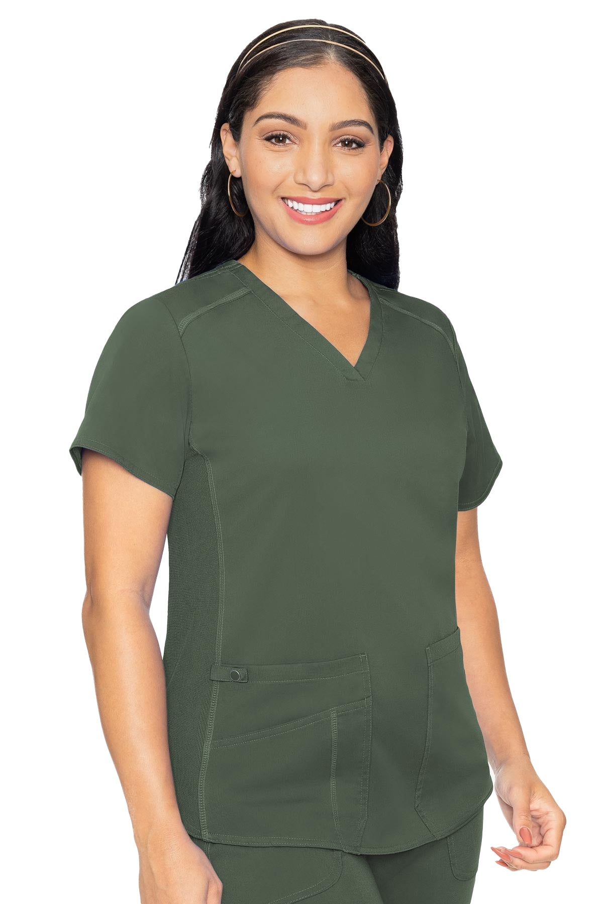 Med Couture - Touch Vneck Shirttail Top (7459)