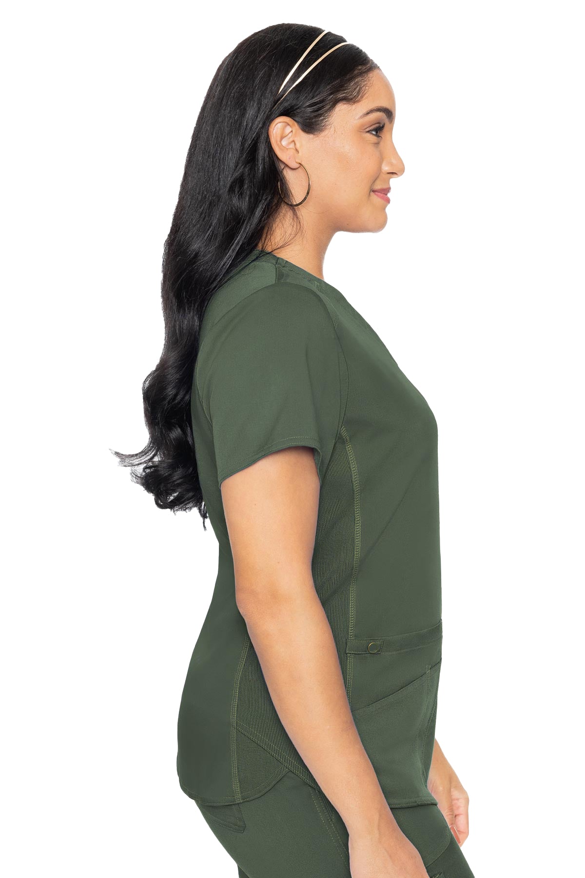 Med Couture - Touch Vneck Shirttail Top (7459)