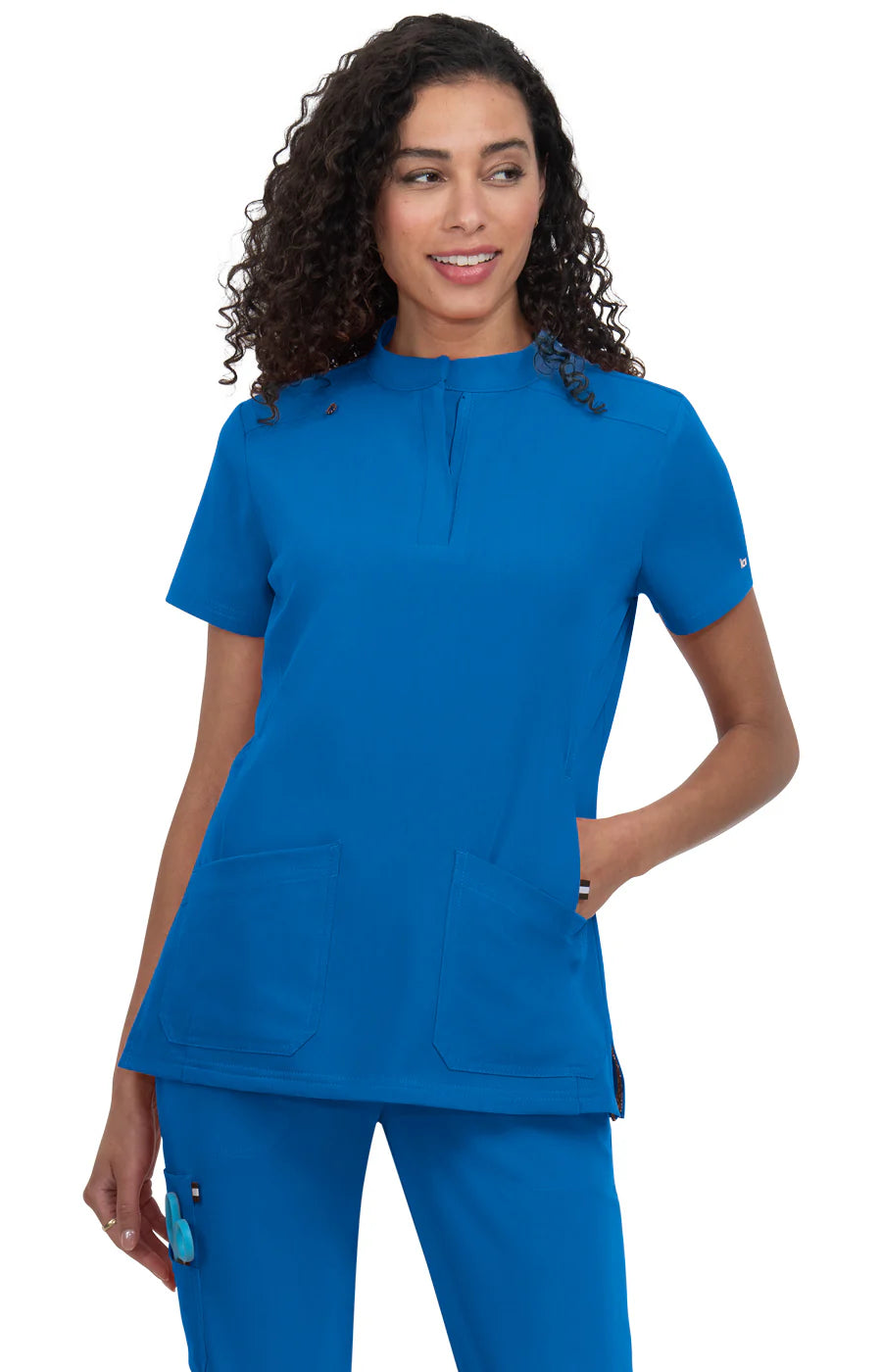 Koi - Next Gen Driven Women's 4-Pocket Mandarin Collar Scrub Top (1081)