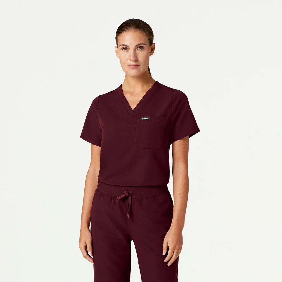 Jaanuu -Rhena Essential 1-Pocket Scrub Top (W10001)