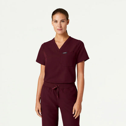 Jaanuu -Rhena Essential 1-Pocket Scrub Top (W10001)