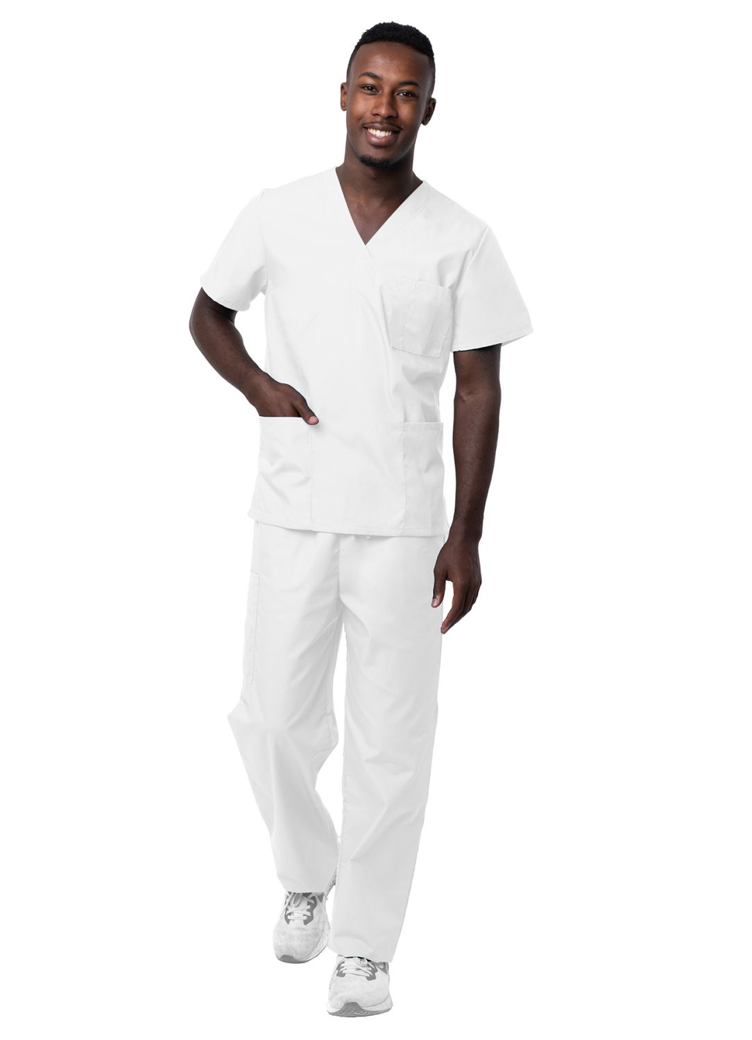 Adar - Unisex V-Neck/Drawstring Pant Scrub Set (S8400)