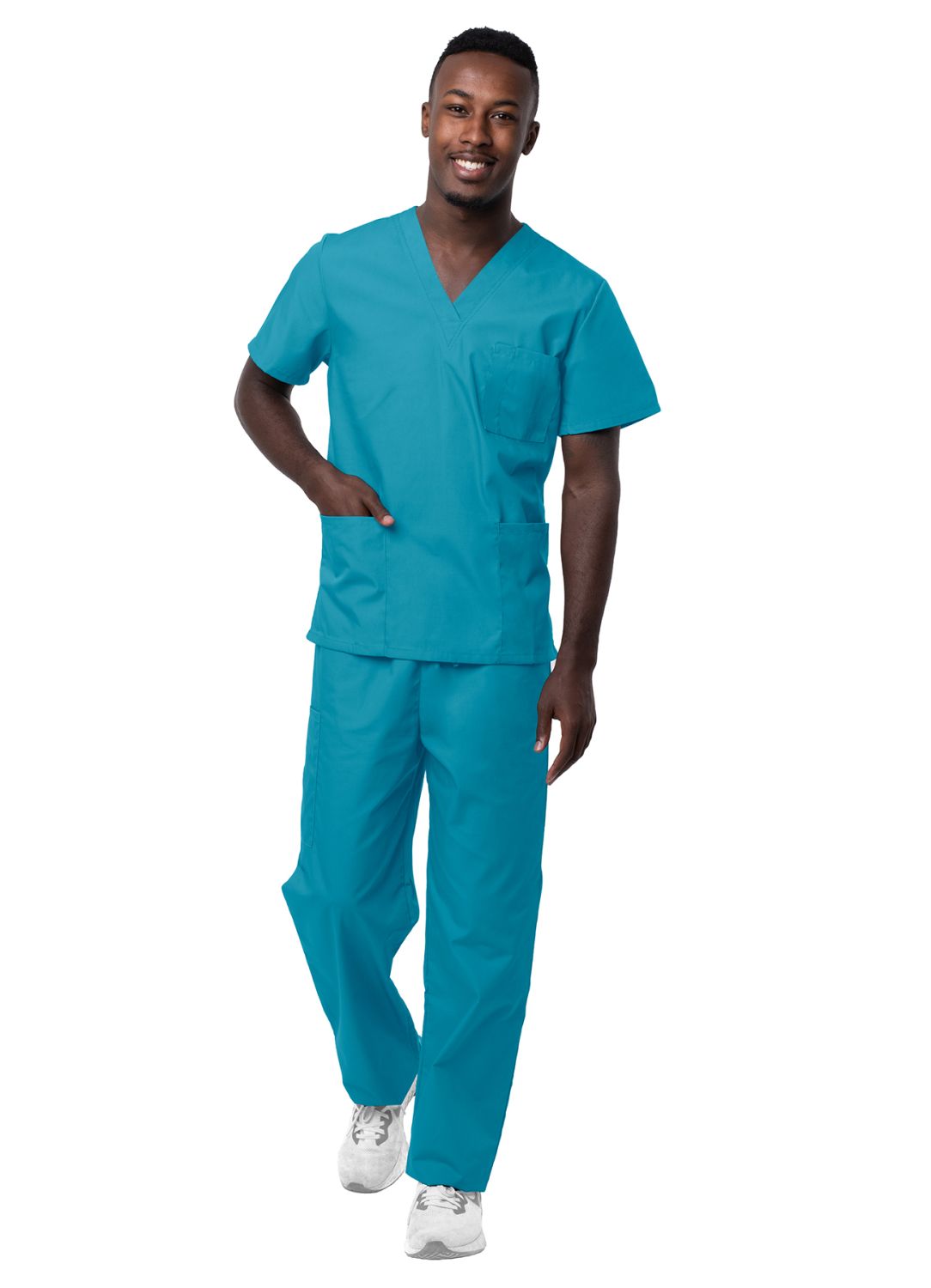 Adar - Unisex V-Neck/Drawstring Pant Scrub Set (S8400)