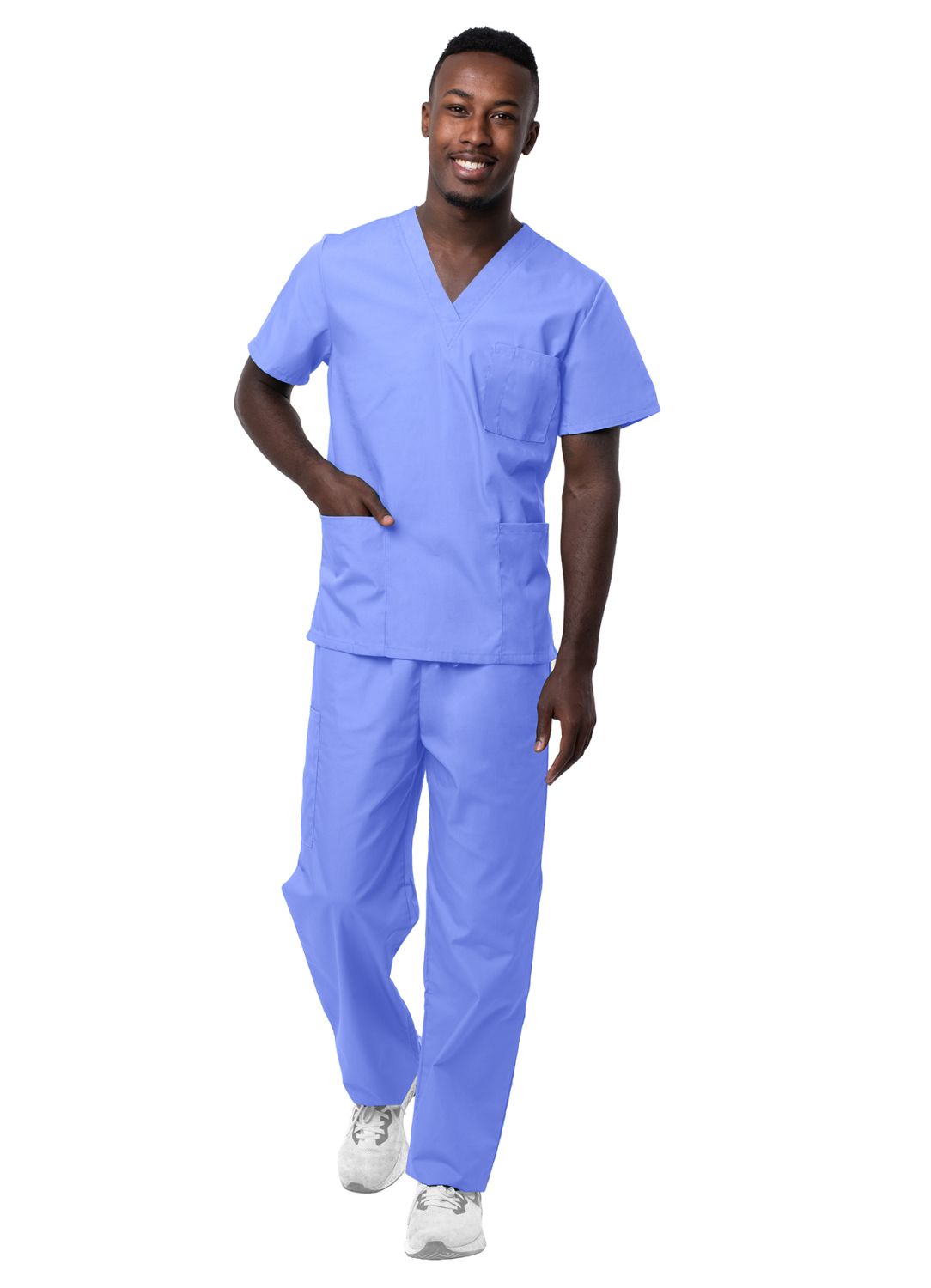 Adar - Unisex V-Neck/Drawstring Pant Scrub Set (S8400)