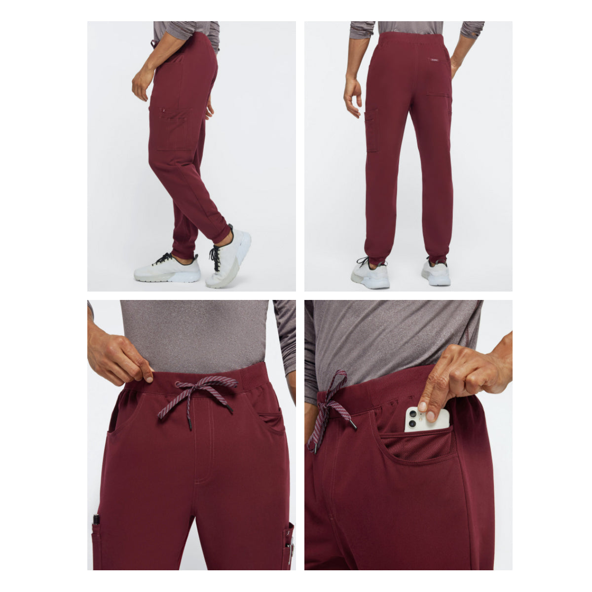 Jaanuu- Men's Mesh-Pocket Scrub Jogger (J85014)