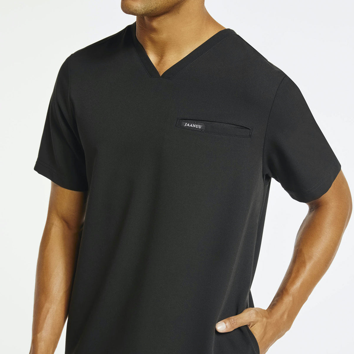 Jaanuu - Men's 4-Pocket V-Neck Scrub Top (J86028)