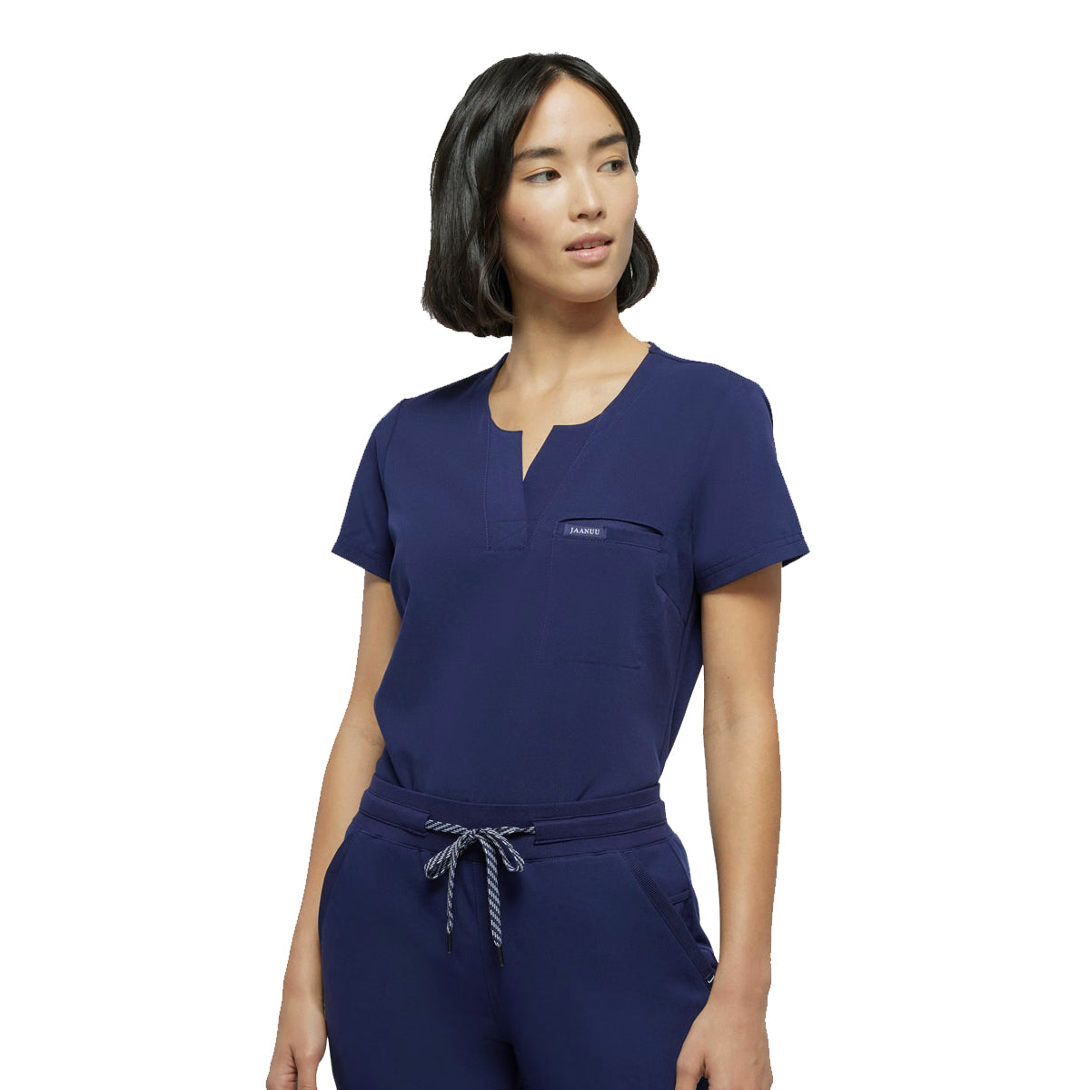 Jaanuu - Women's 1-Pocket Tuck-In Scrub Top (J96173)