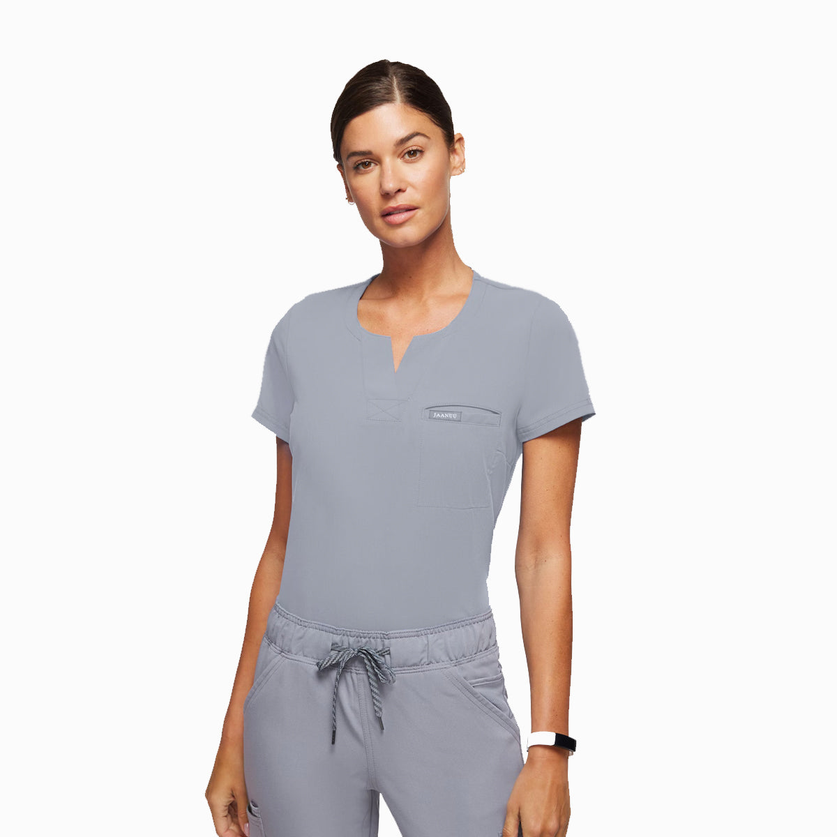 Jaanuu - Women's 1-Pocket Tuck-In Scrub Top (J96173)