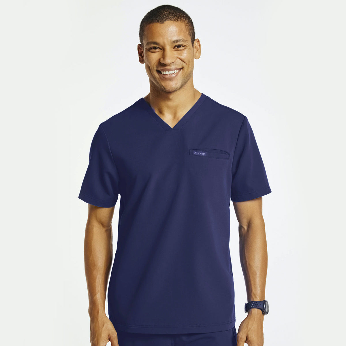 Jaanuu - Men's 4-Pocket V-Neck Scrub Top (J86028)