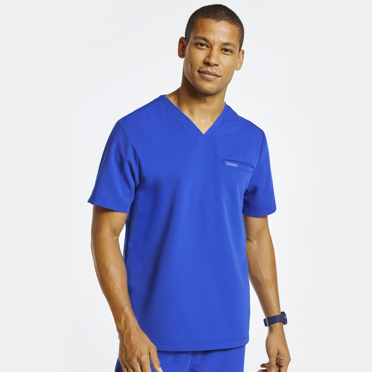 Jaanuu - Men's 4-Pocket V-Neck Scrub Top (J86028)